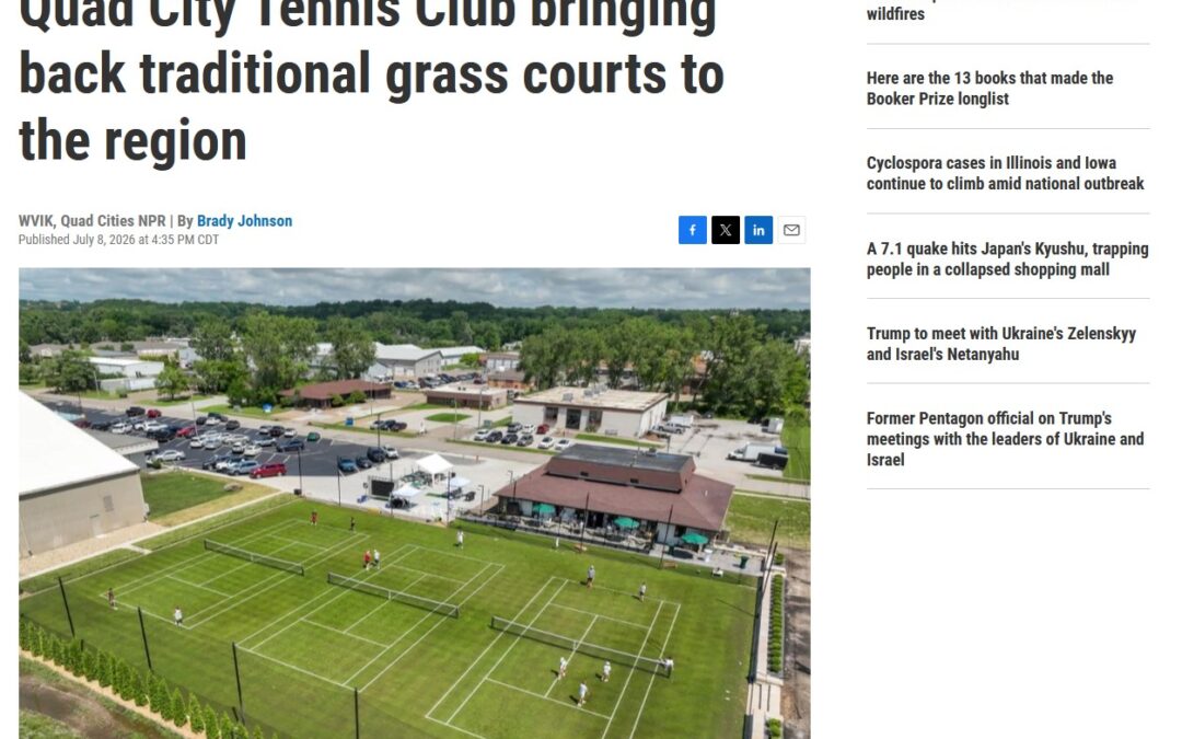 Quad City Tennis Club bringing back traditional grass courts to the region (Reported by Brady Johnson)