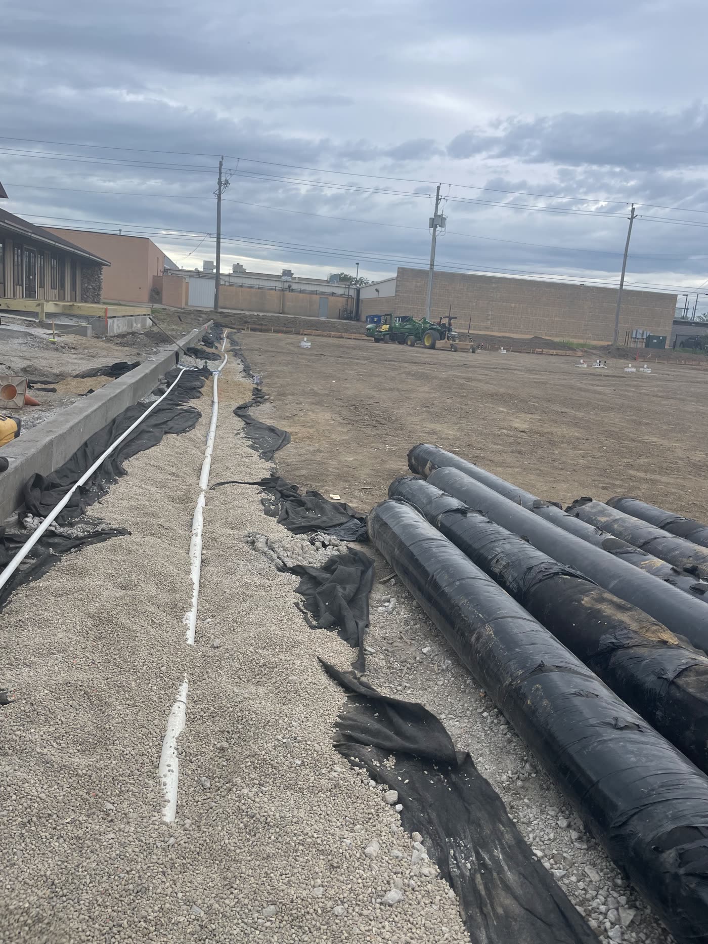 Subsurface drainage construction
