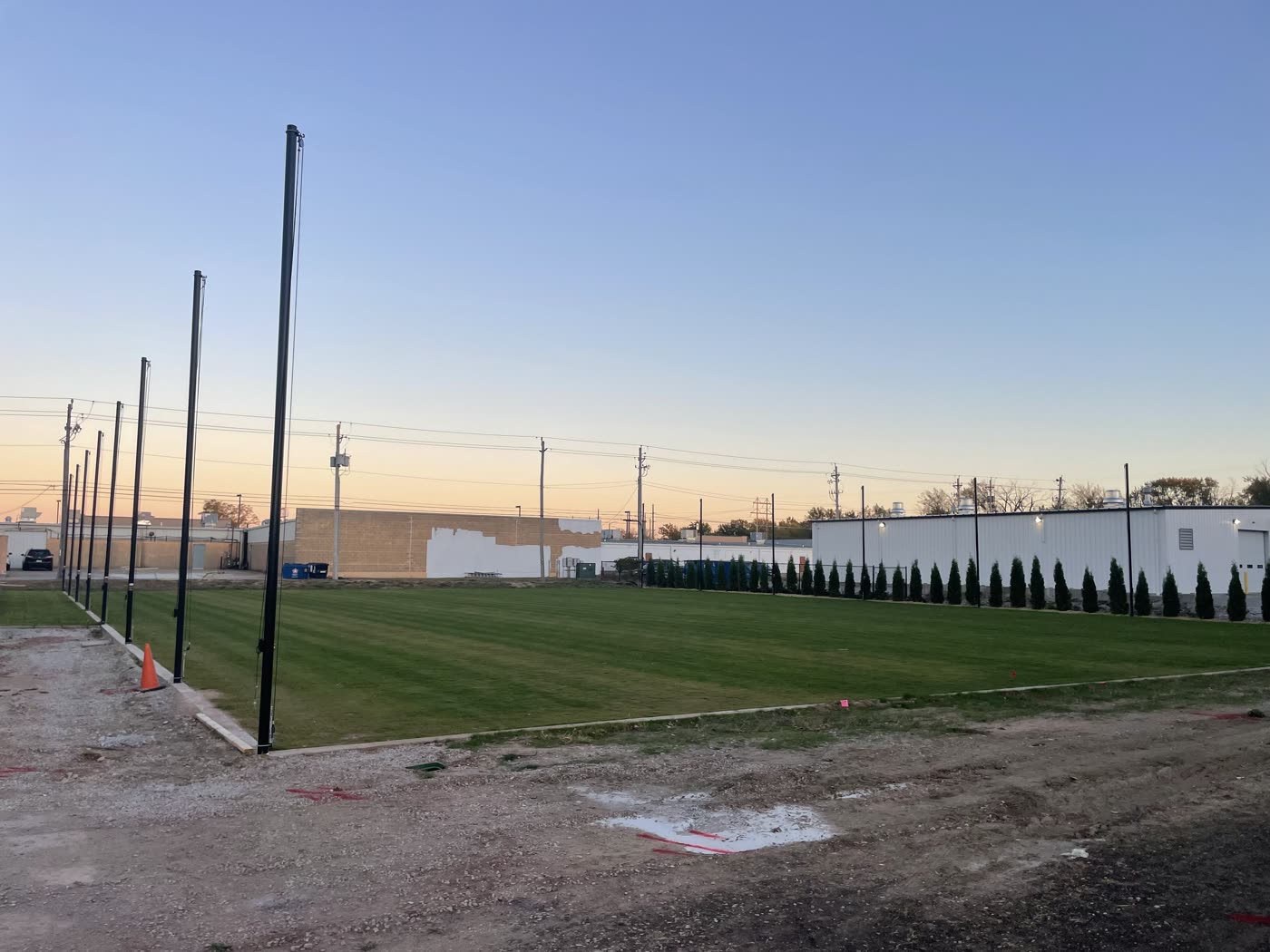 Grass courts established